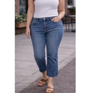 Madewell Kick Out Crop JEANS Size
20W Plus Oneida Blue Stretch Denim